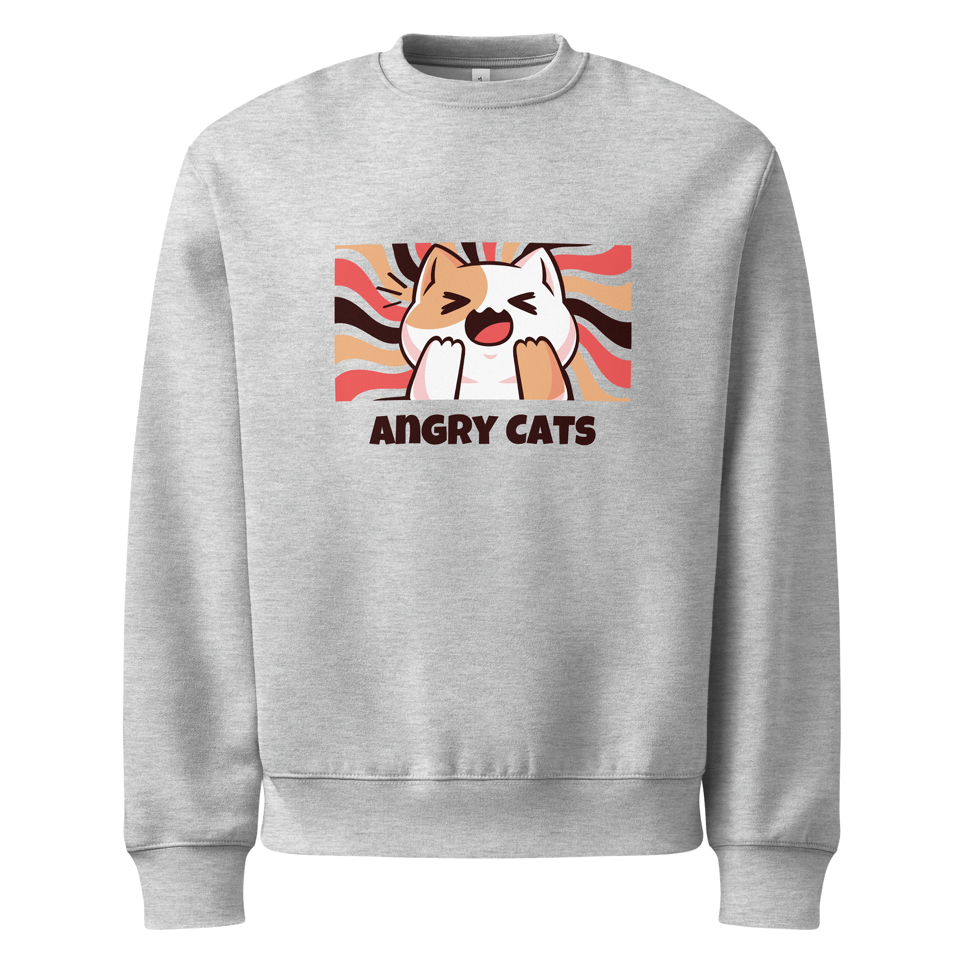 Dynamic Shouting Cat Oversized Sweatshirt product image (2)
