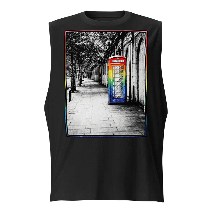British Telephone Box - LGBTQ Pride Design Muscle Tank product image (1)