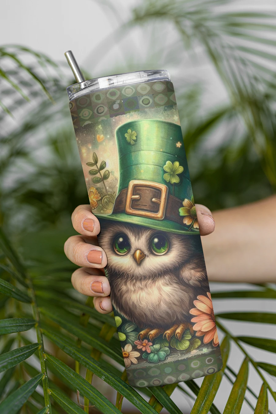 Shamrock Owl TUMBLER DESIGN product image (3)