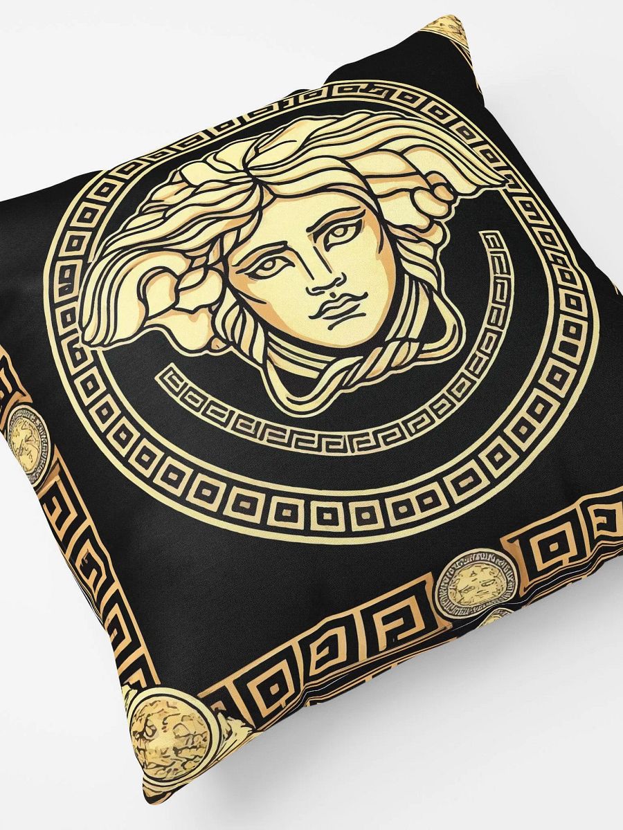 Golden Versace inspired All-Over Print Pillow product image (4)