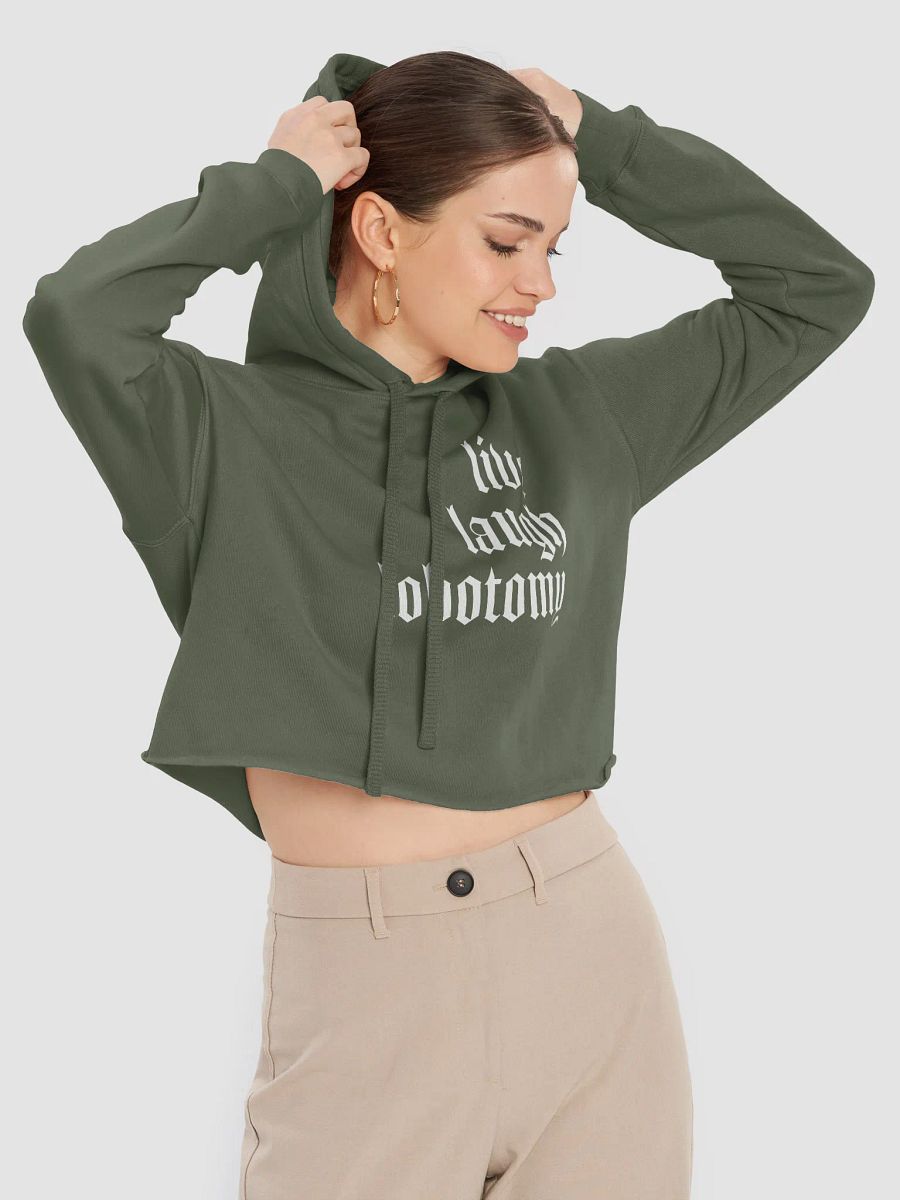 live laugh lobotomy cropped hoodie product image (5)
