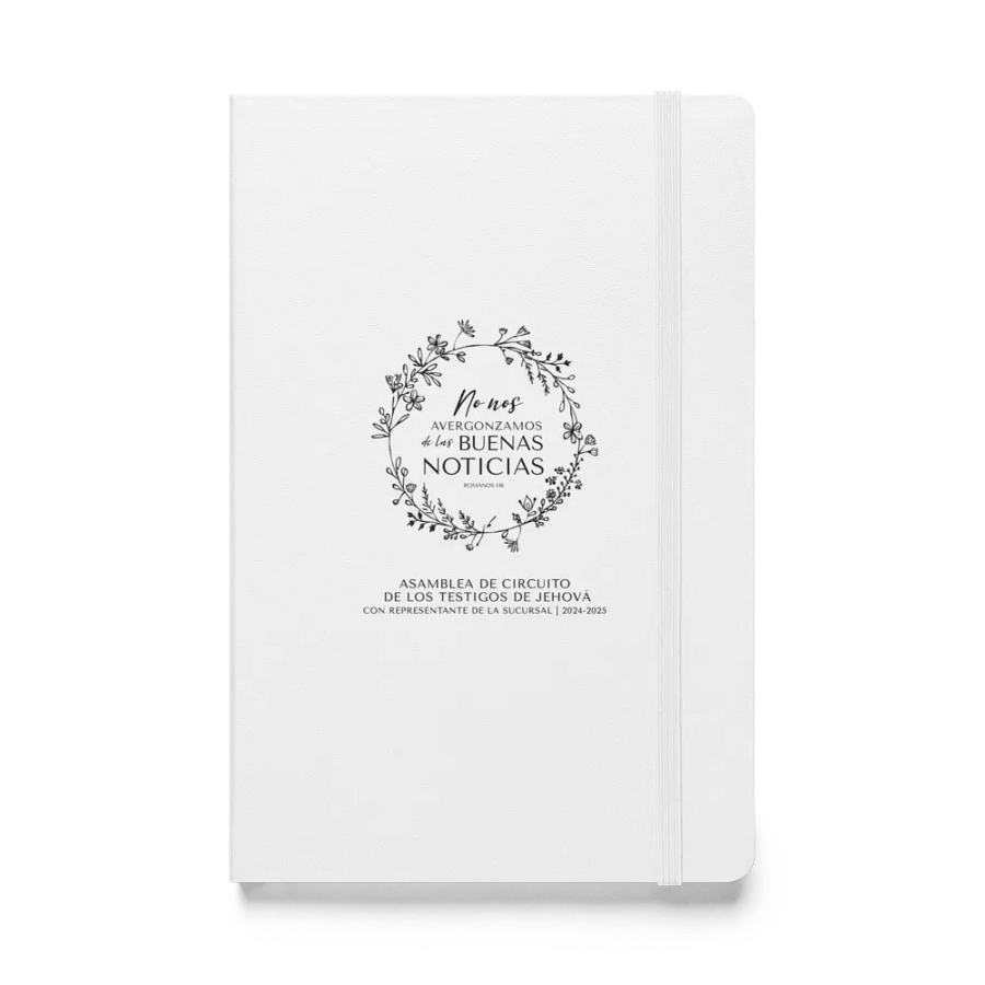 'No Nos Avergonzamos de las Buenas Noticias' Hardcover Notebook product image (1)