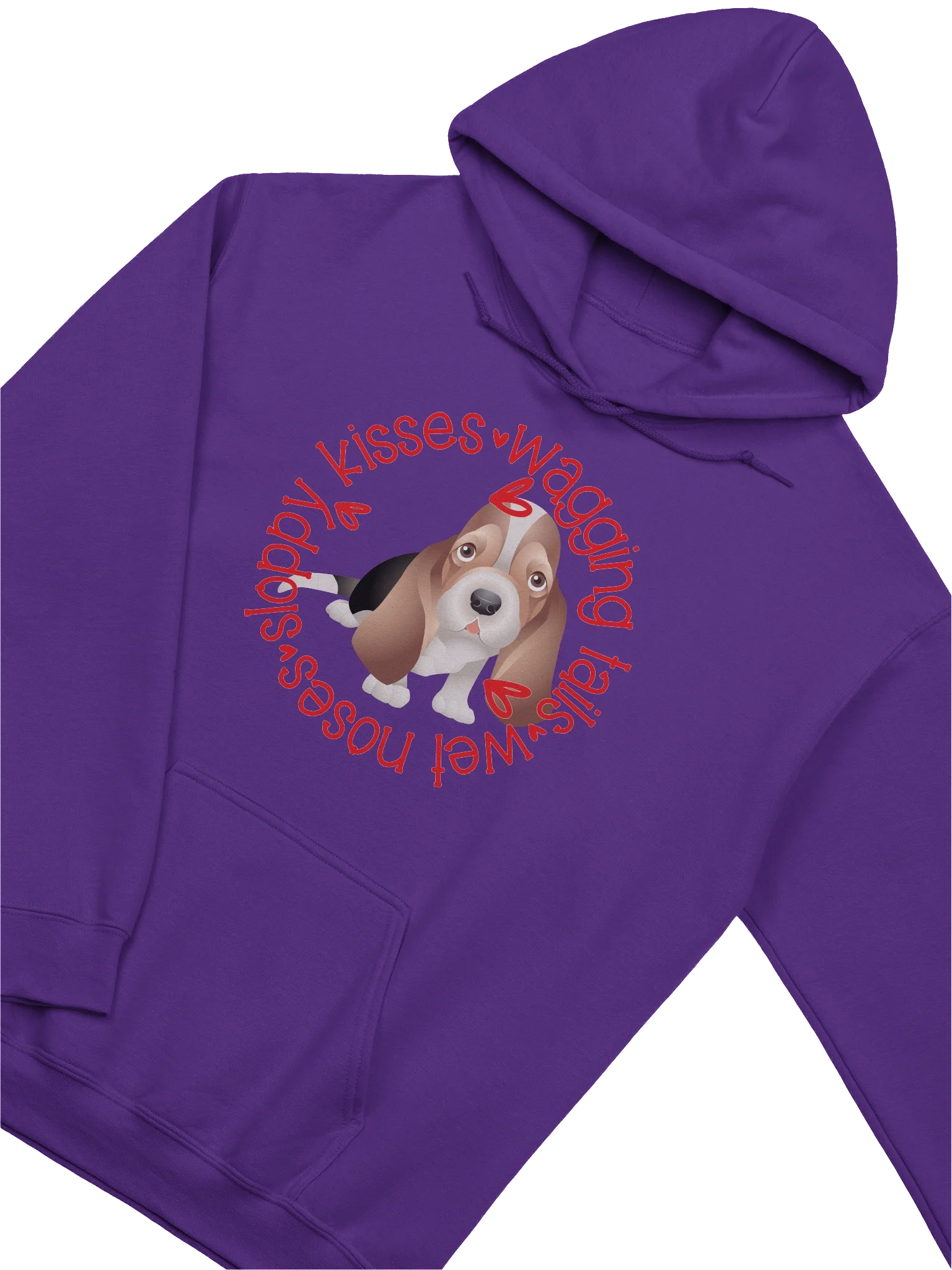 Sloppy Kisses Bassett Hound hoodie product image (3)