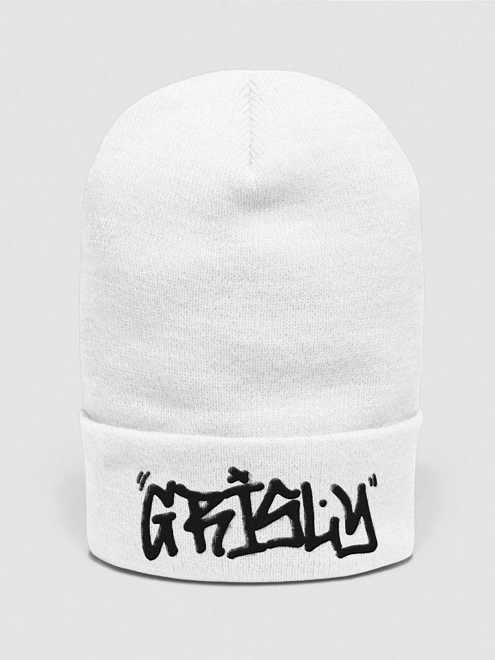 GrislyVision White Beanie product image (2)