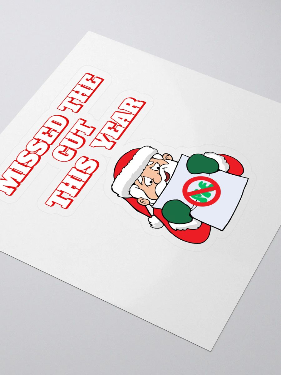 Missed The Cut This Year - Santa Christmas Sticker product image (3)