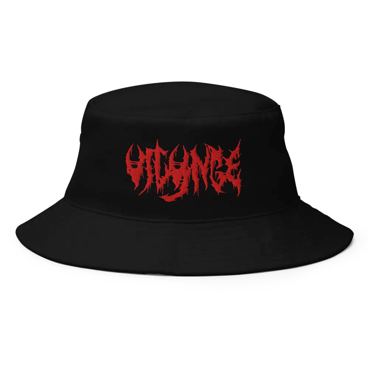 Vilynce Metal Bucket Hat - Red Text product image (1)