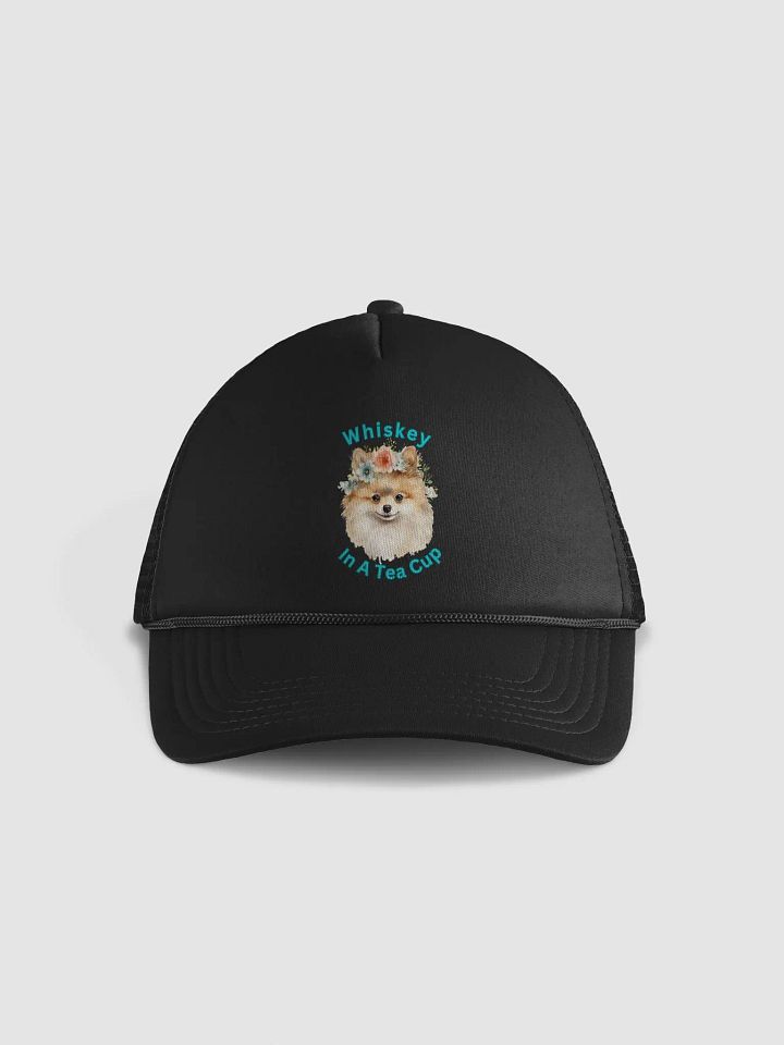 Floral Crown Pup Foam Trucker Hat product image (1)