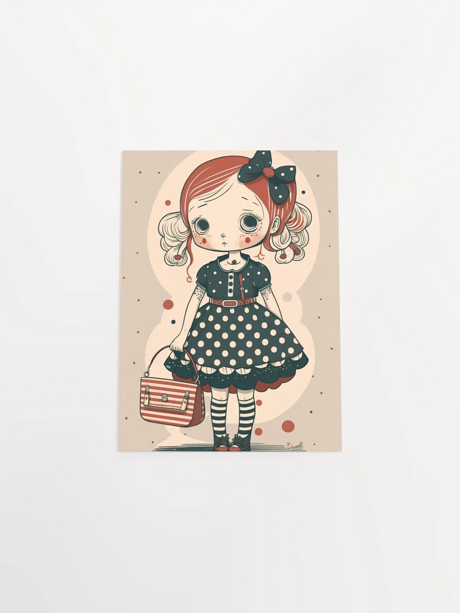 Whimsical Doll-Like Girl Matte Poster product image (20)