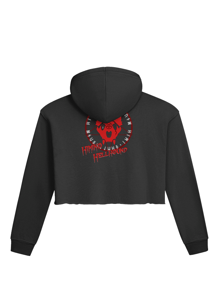 logo crop top hoodie product image (2)