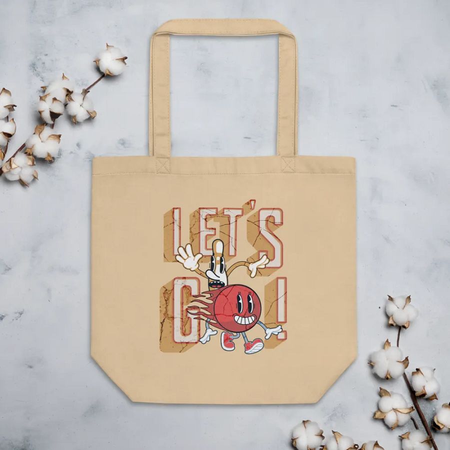 Lets Go Mascot Bowling Eco-Friendly Tote Bag product image (3)