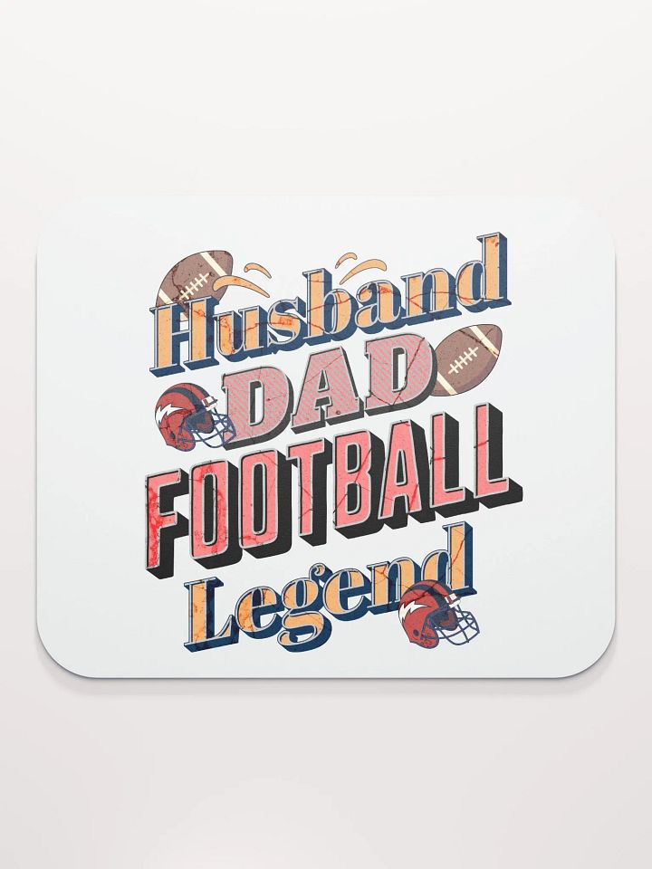 Husband Dad Football Legend Mouse Pad product image (2)
