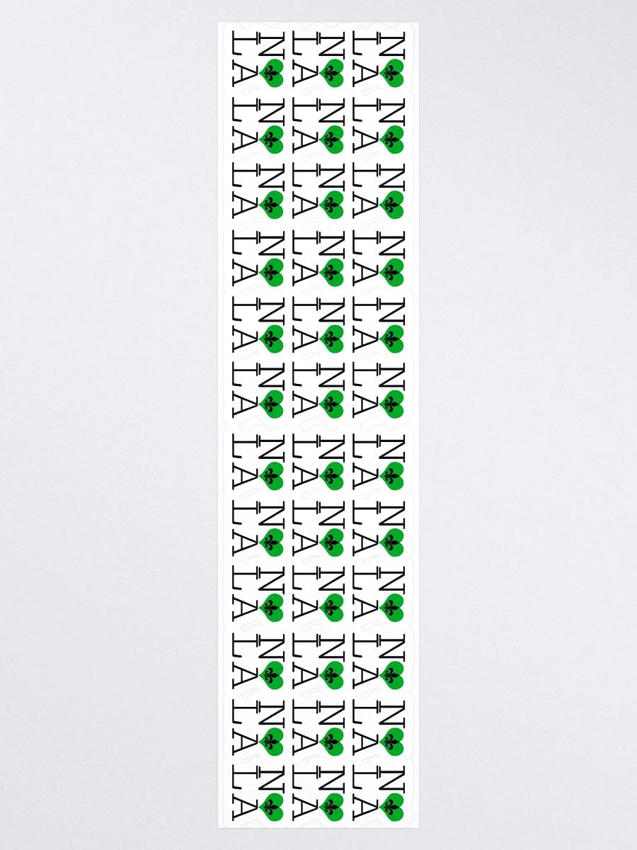 I LOVE NOLA **LEGACY STICKER** (GREEN HEART LONG) product image (3)