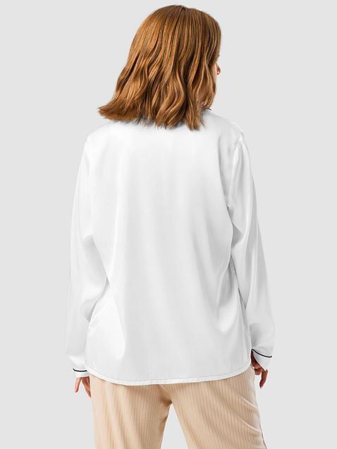 Photo showing All-Over Print Women's Long Sleeve Pajama Top