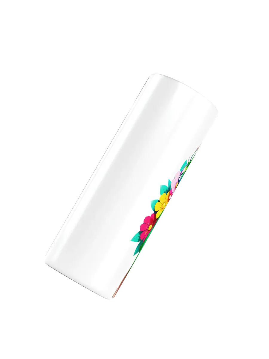 Brat 20 oz Skinny Stainless Steel Tumbler - White - Brat Life v1 product image (4)
