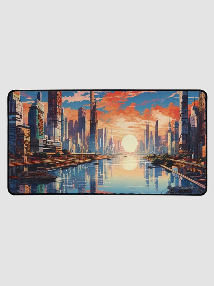 Futuristic Cityscape Desk Mat product image (1)