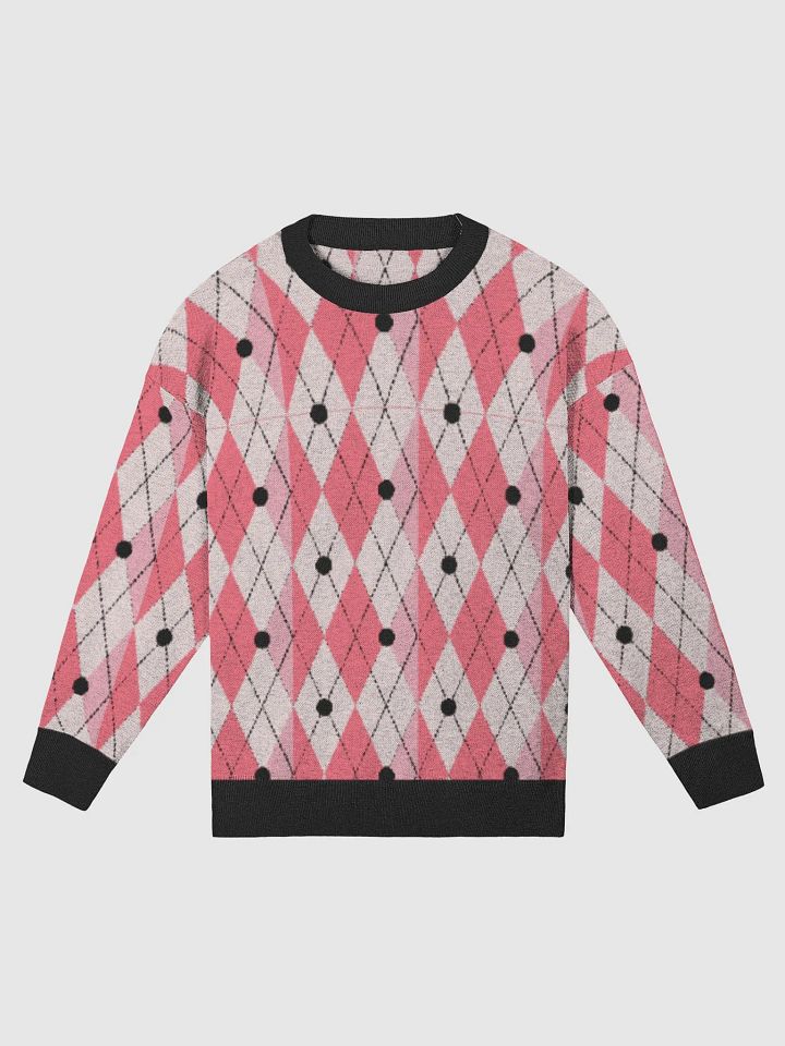 Cozy Argyle Knit Relaxed Sweater product image (1)