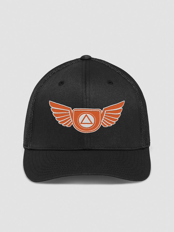 Guardian Angel Wings Trucker Hat with Orange Color Accent product image (1)