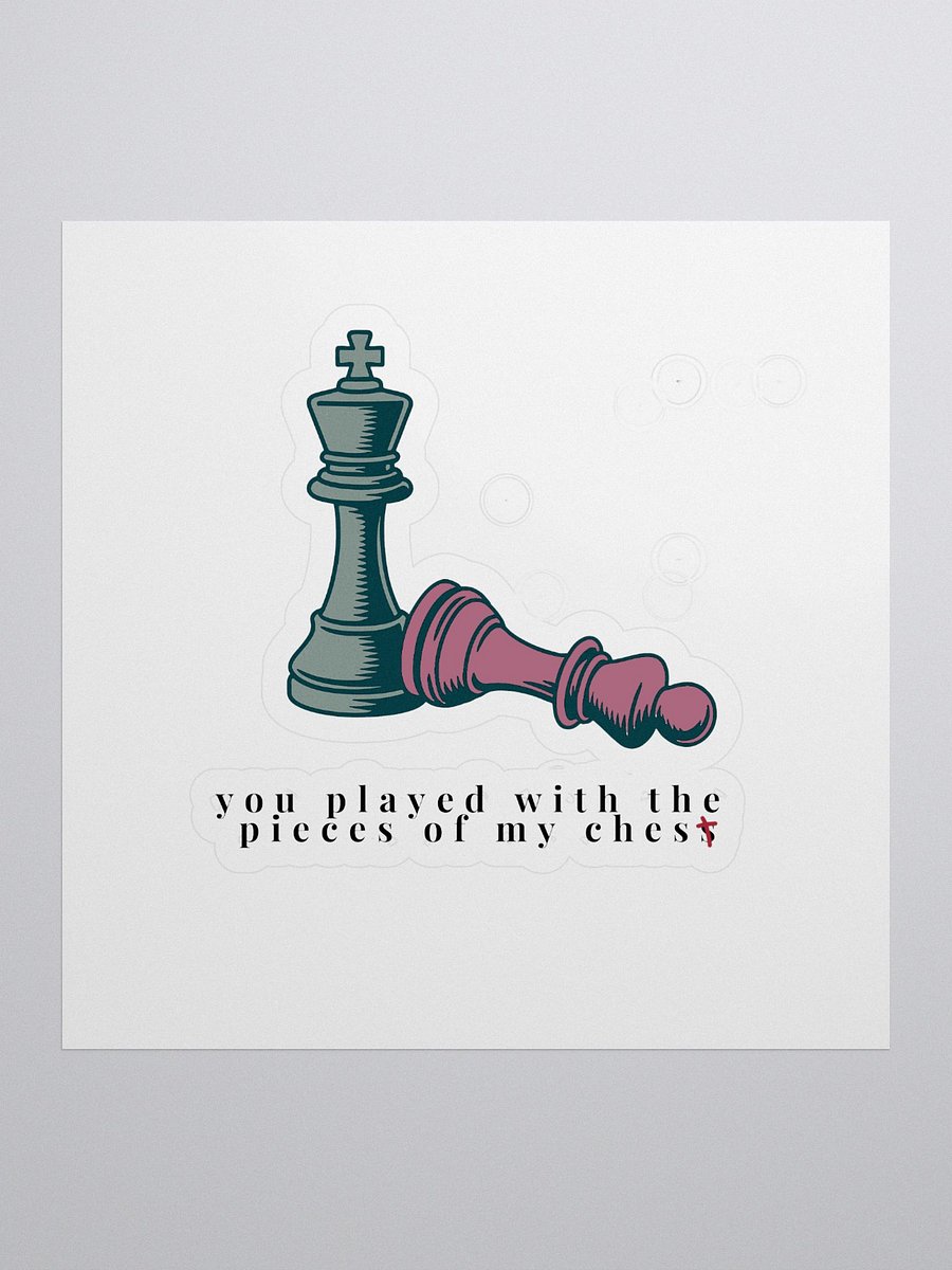 Checkmate Collection: King and Pawn Kiss Cut Stickers product image (1)