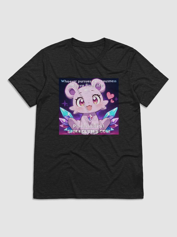 Bible Cuties Vanessa - Whoever pursues righteousness and love finds life T Shirt product image (2)