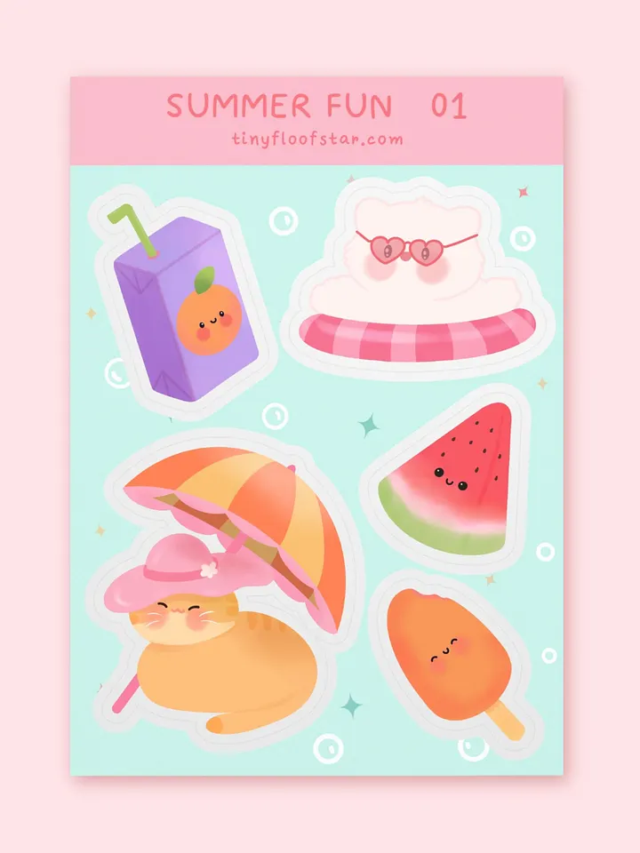 Summer Fun Sticker Sheet product image (1)