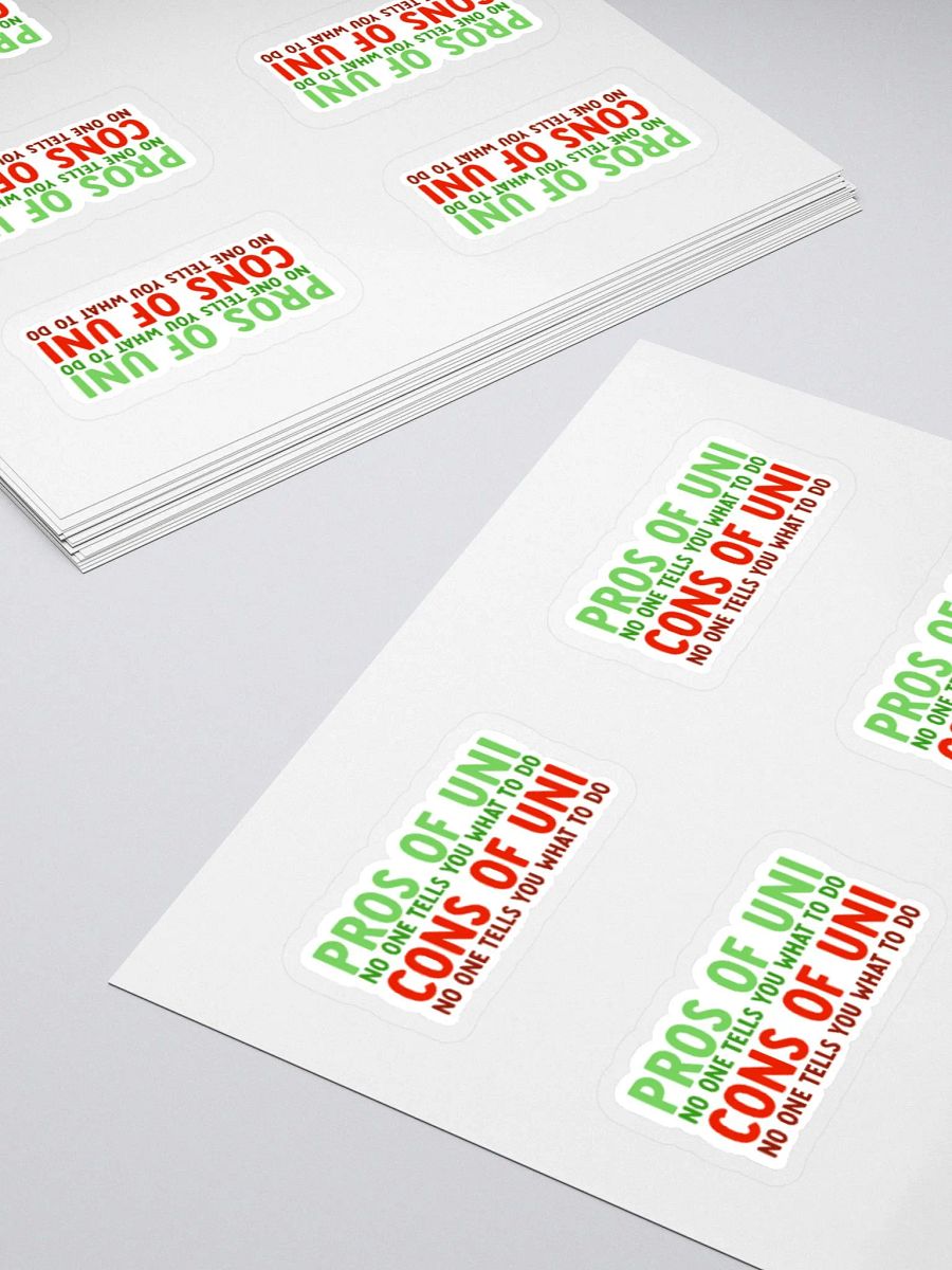 PROS & CONS Sticker (MEDIUM Sheet) product image (4)