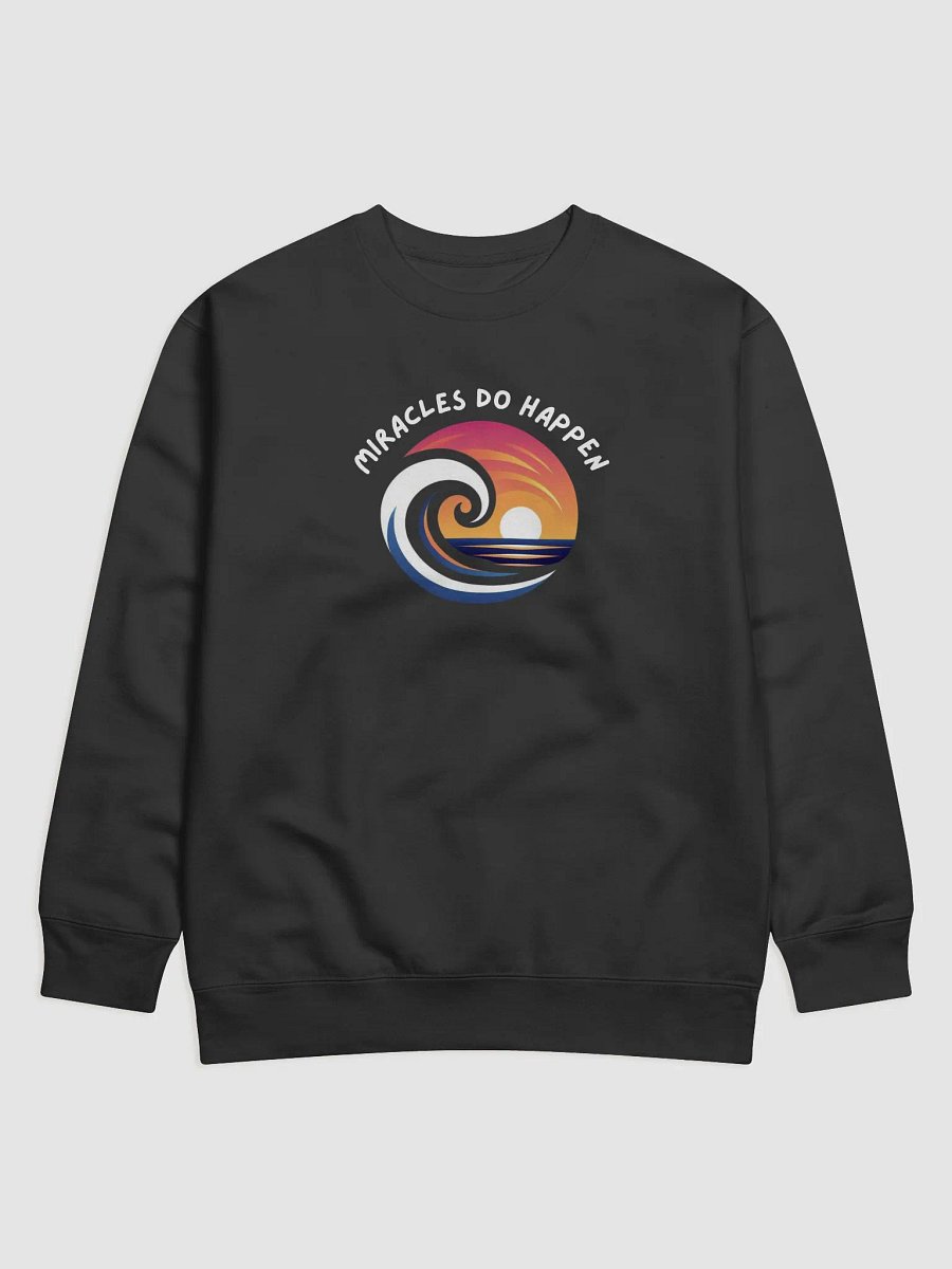 Sunset Wave Premium Sweatshirt | miracles do happen product image (5)