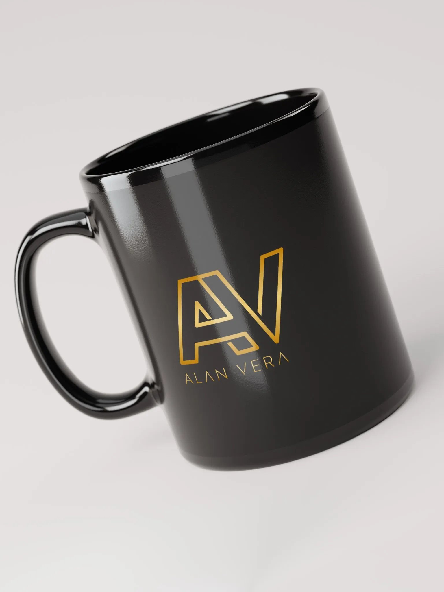 Alan Vera Signature Mug – Black & Gold Elegance product image (1)