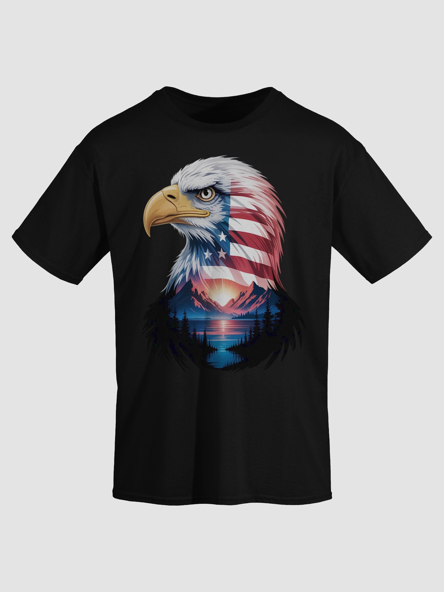 Patriotic Eagle Sunset T-Shirt product image (3)