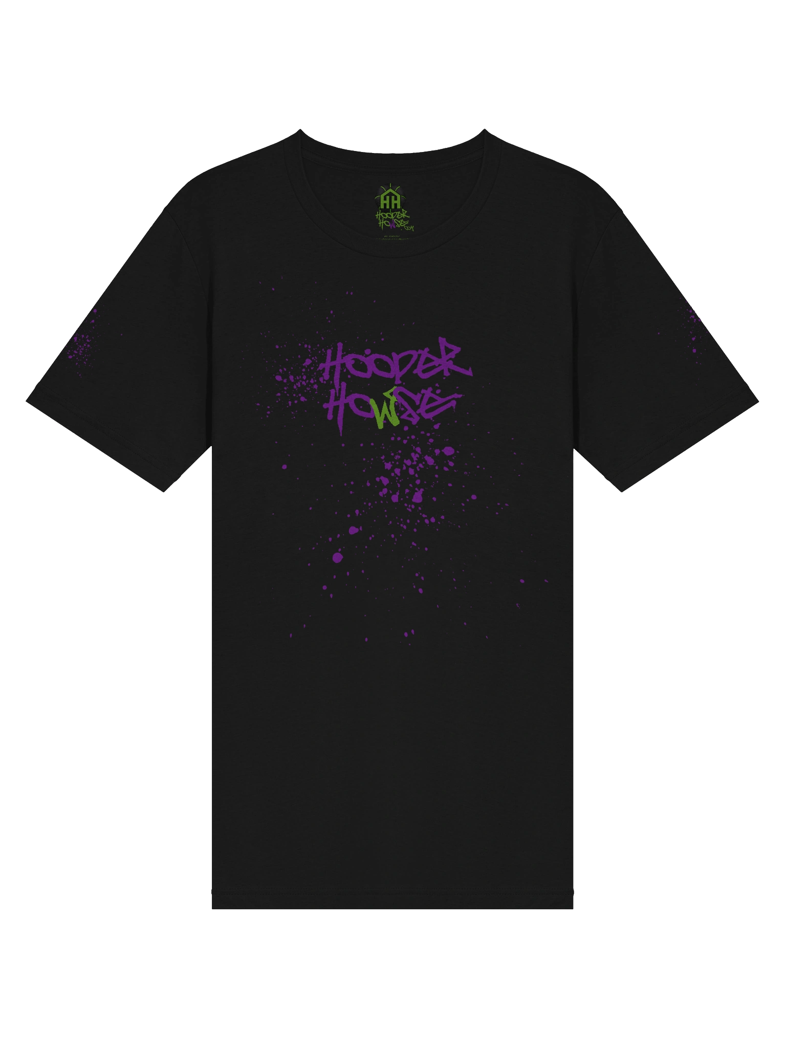 HOOPER HOWSE BLACK TEE - PURP SPLATTER product image (3)