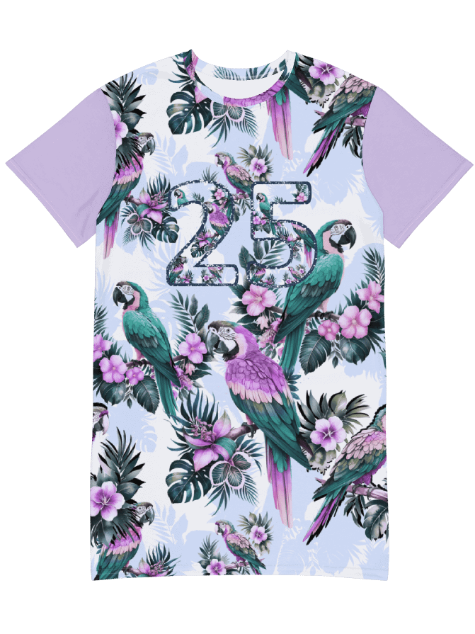 Elysian Birds-T shirt dress product image (2)