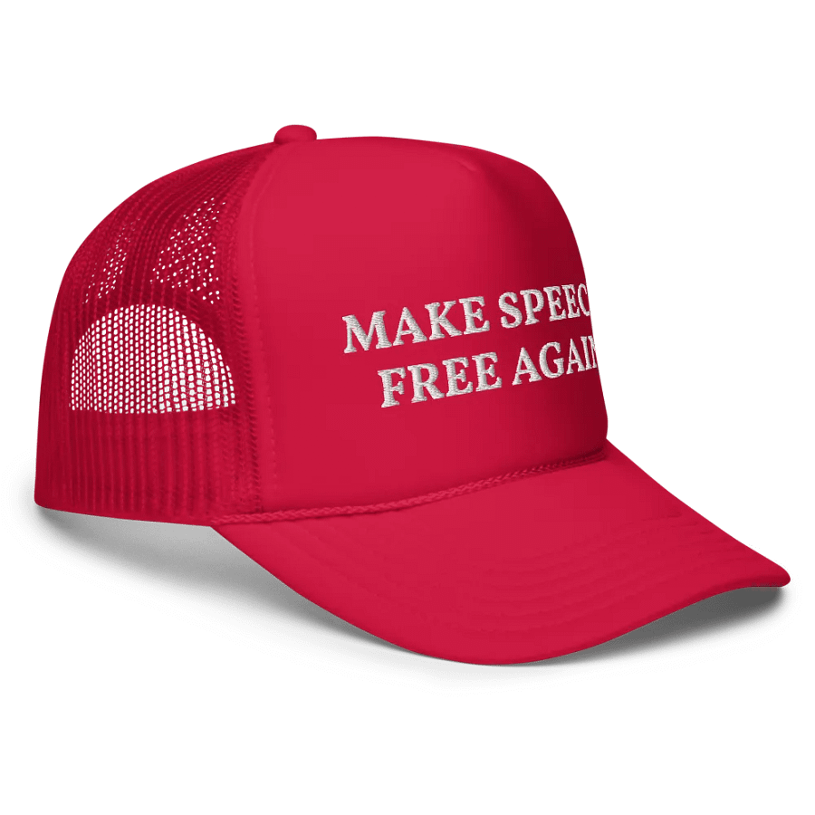 Make Speech Free Again Embroidered Trucker Cap product image (3)