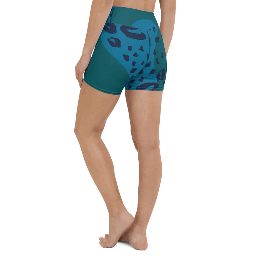 Teal Mirage Yoga Shorts product image (1)
