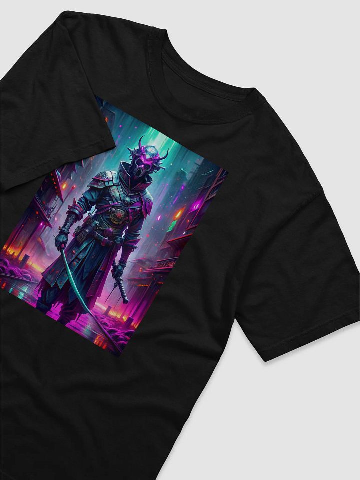 Neon Shogun – Cyberpunk Ronin T-Shirt product image (2)