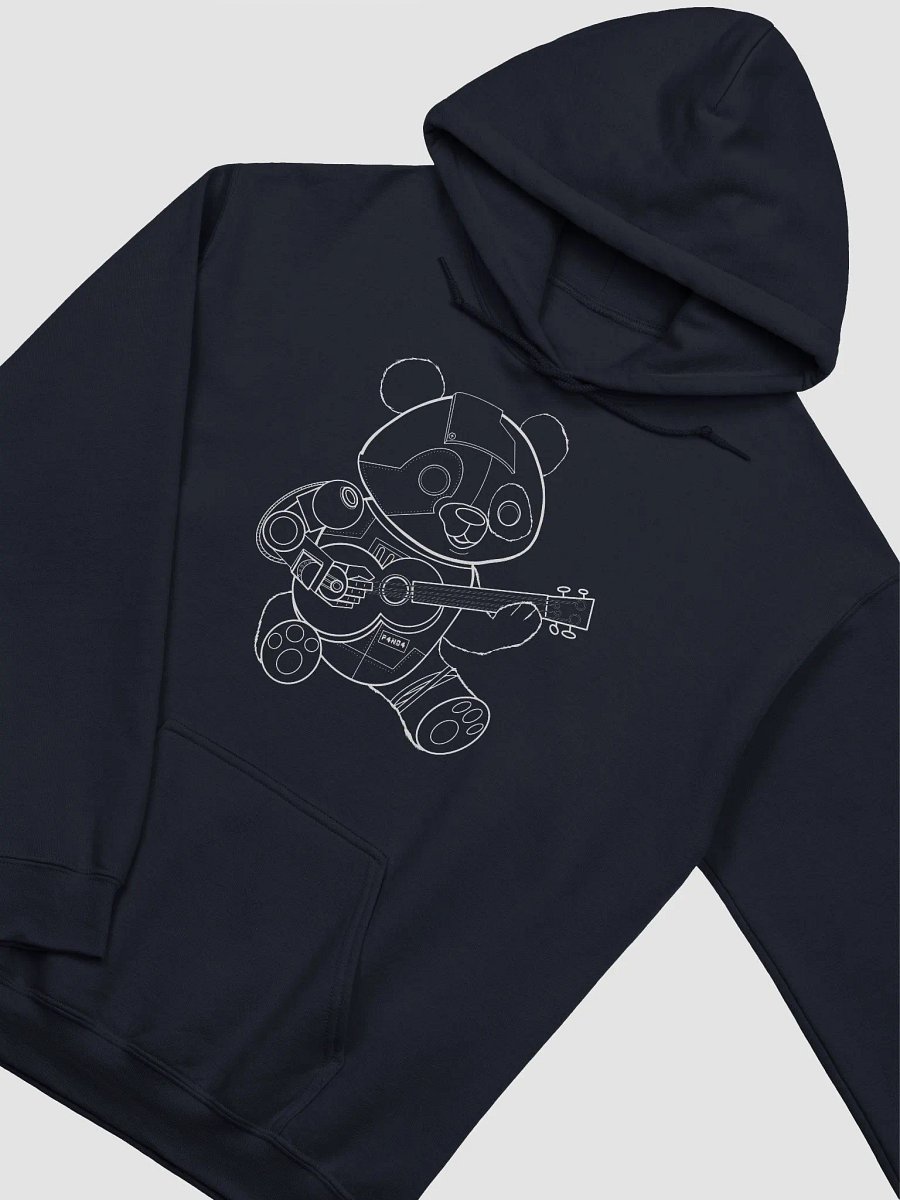 Cyborg Panda w/Ukulele Outline Hoodie product image (3)