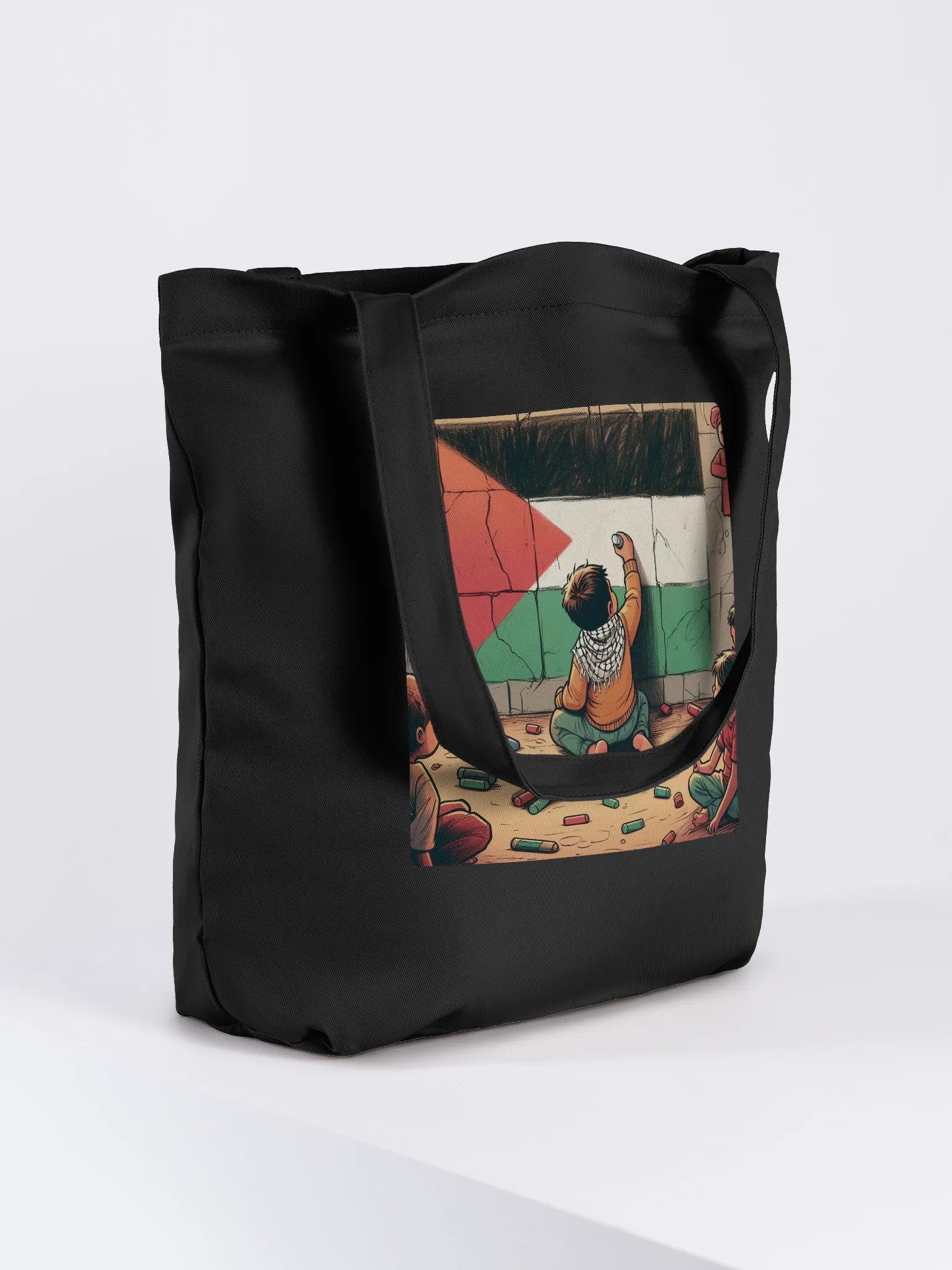 Hopeful Chalk Art Eco Tote | Free Palestina product image (4)