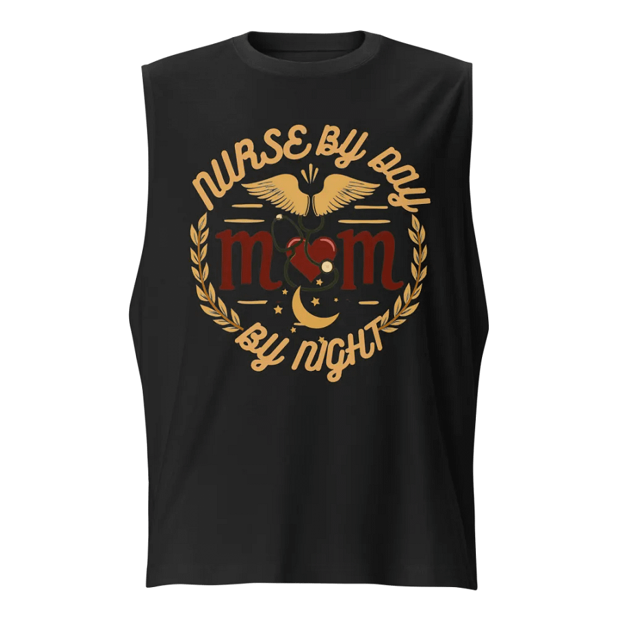 Nurse by Day Mom by Night Muscle Tank product image (1)