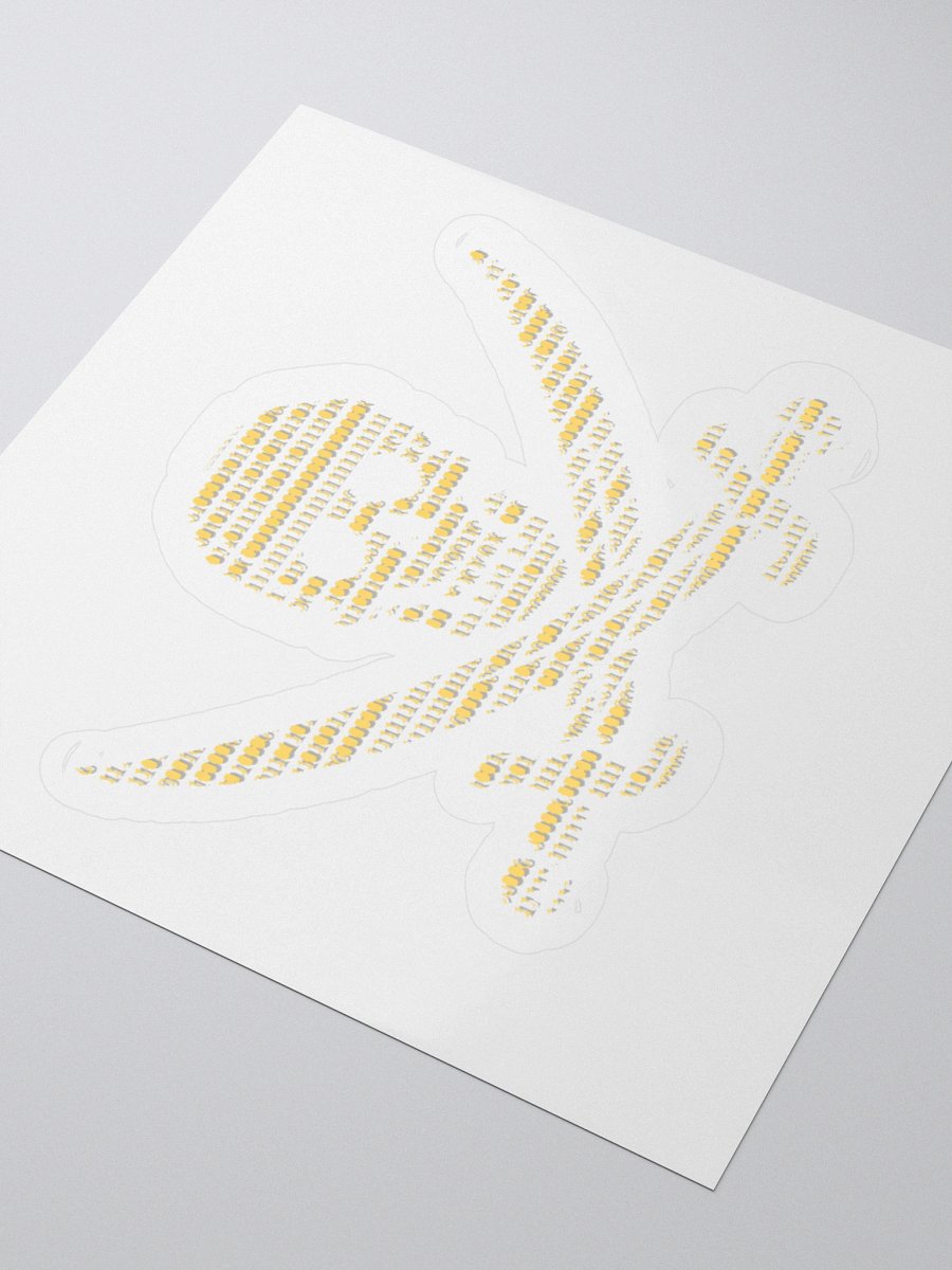 Binary Pirate Kiss Cut Stickers product image (1)