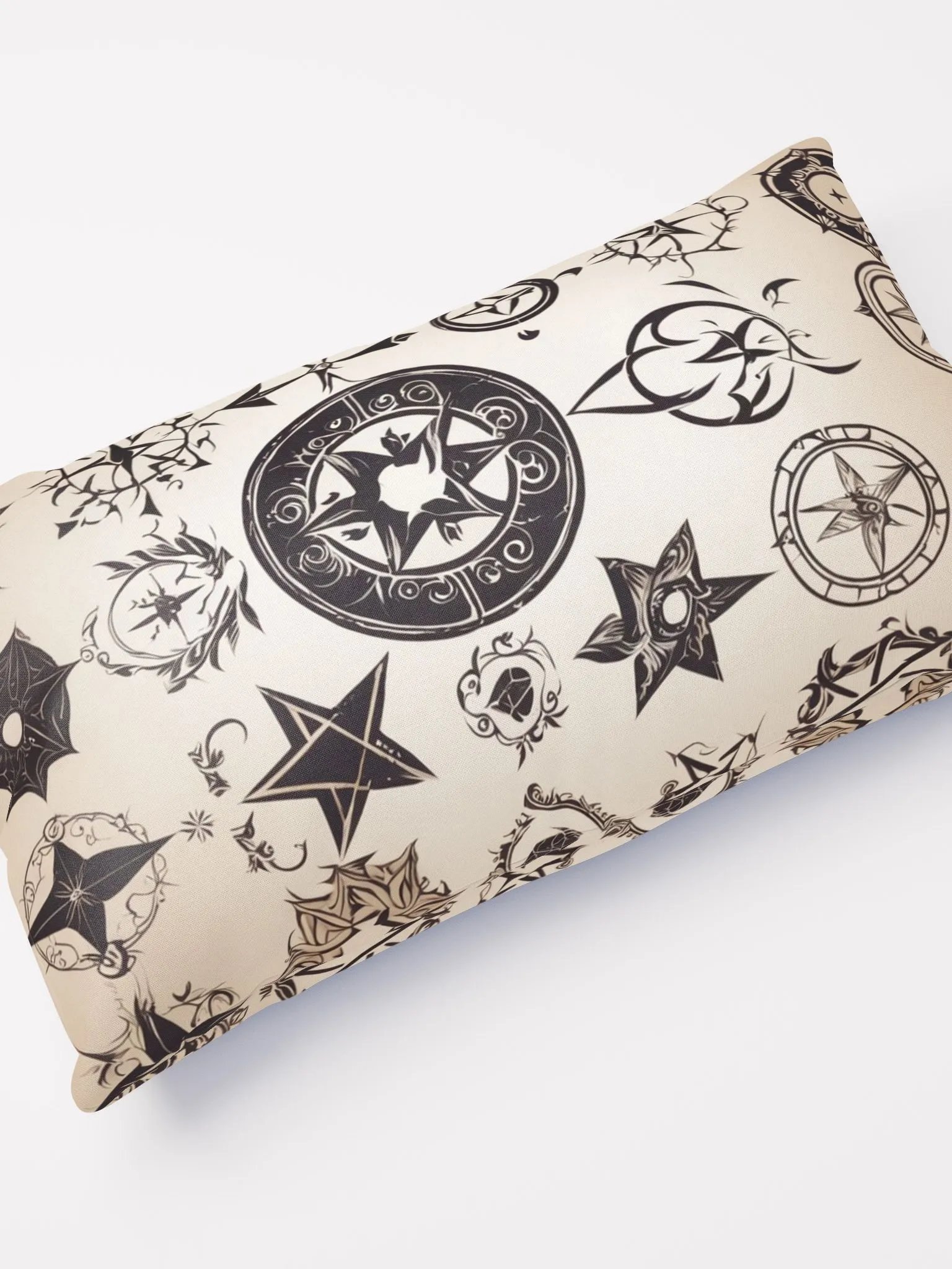 Black and Cream Symbology Cushion product image (4)