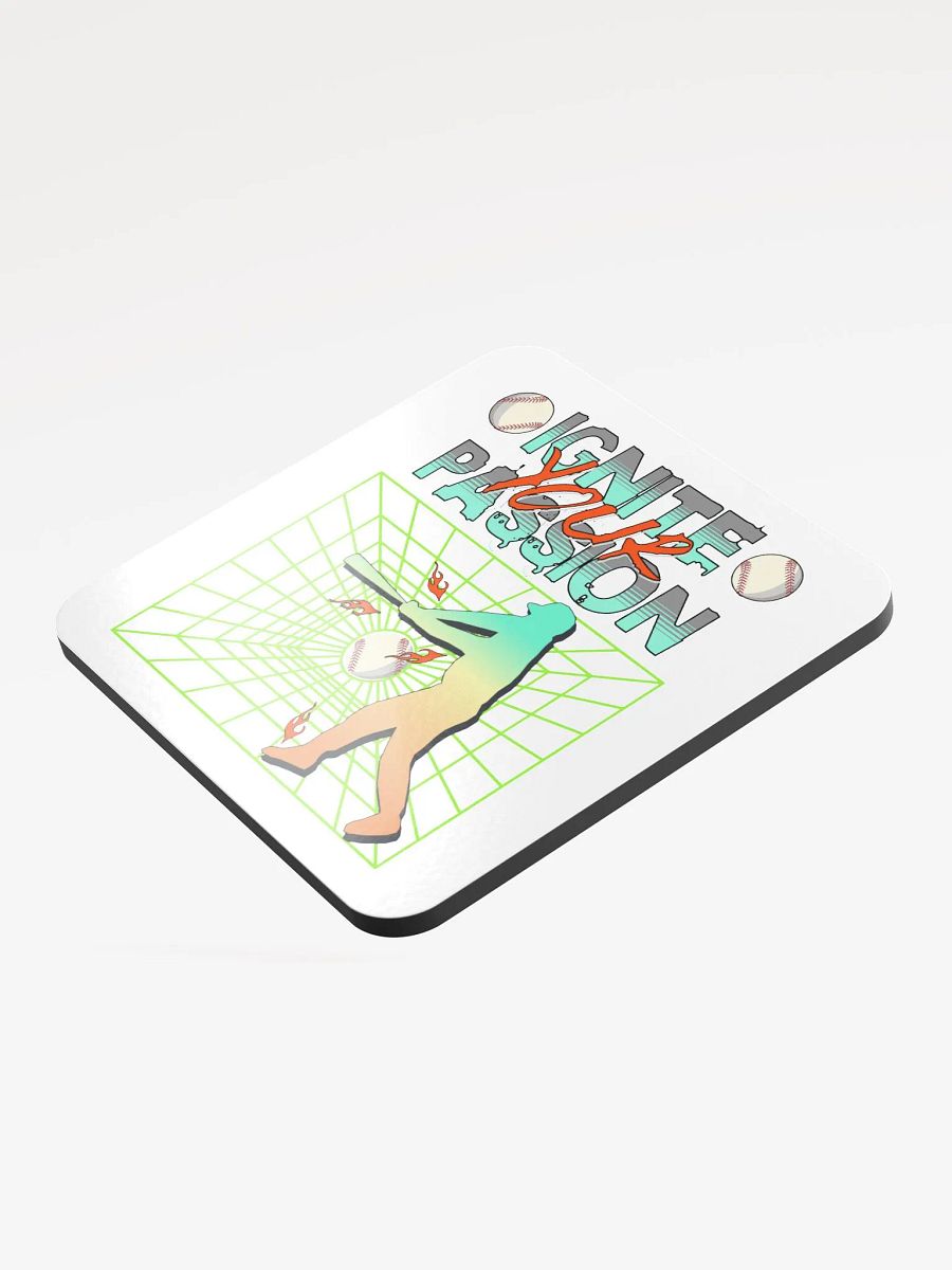 Ignite Your Passion Baseball Cork Coaster product image (4)