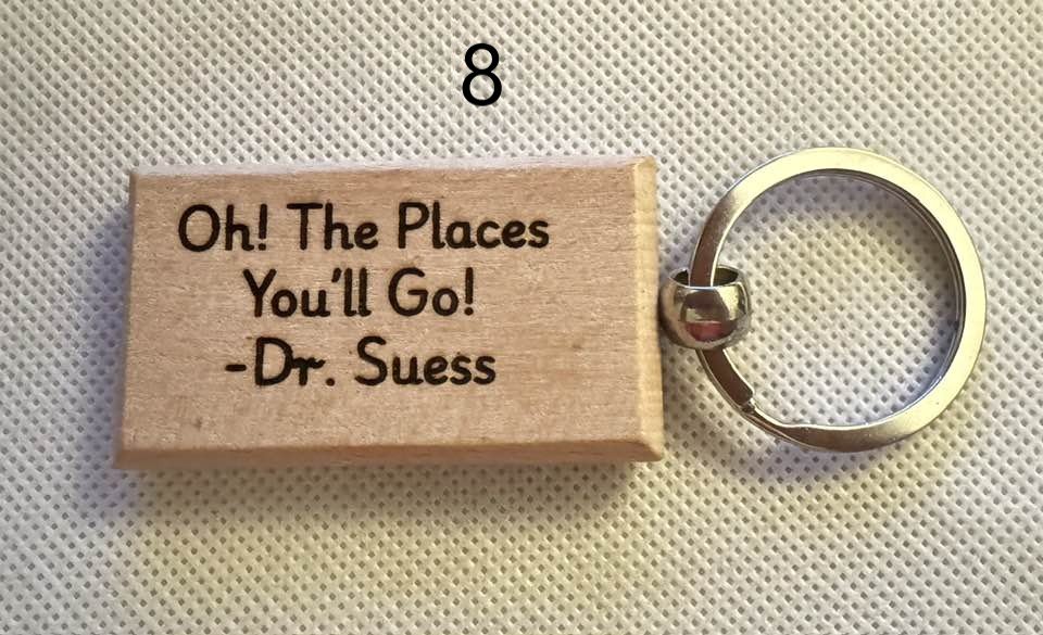 Wooden Engraved Keychains with Sayings & Quotes | Sweet, Sassy, Friendship & Love (3) product image (8)