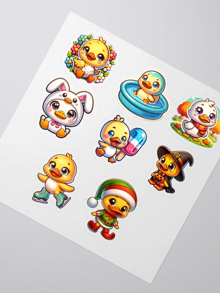 Seasonal Duck Sticker Sheet product image (4)