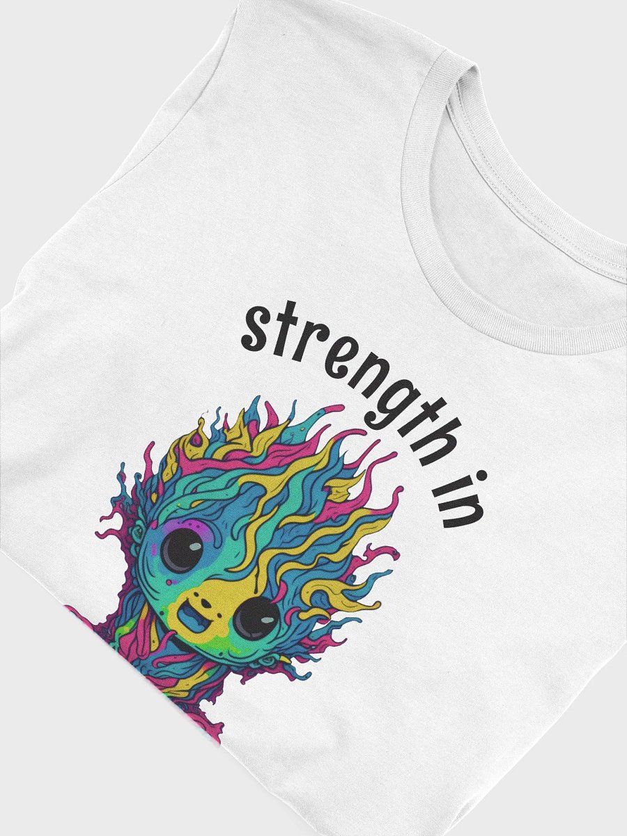 Quirky Misfits Graphic | Light Colored T Shirt | Strength In Every Smile product image (3)