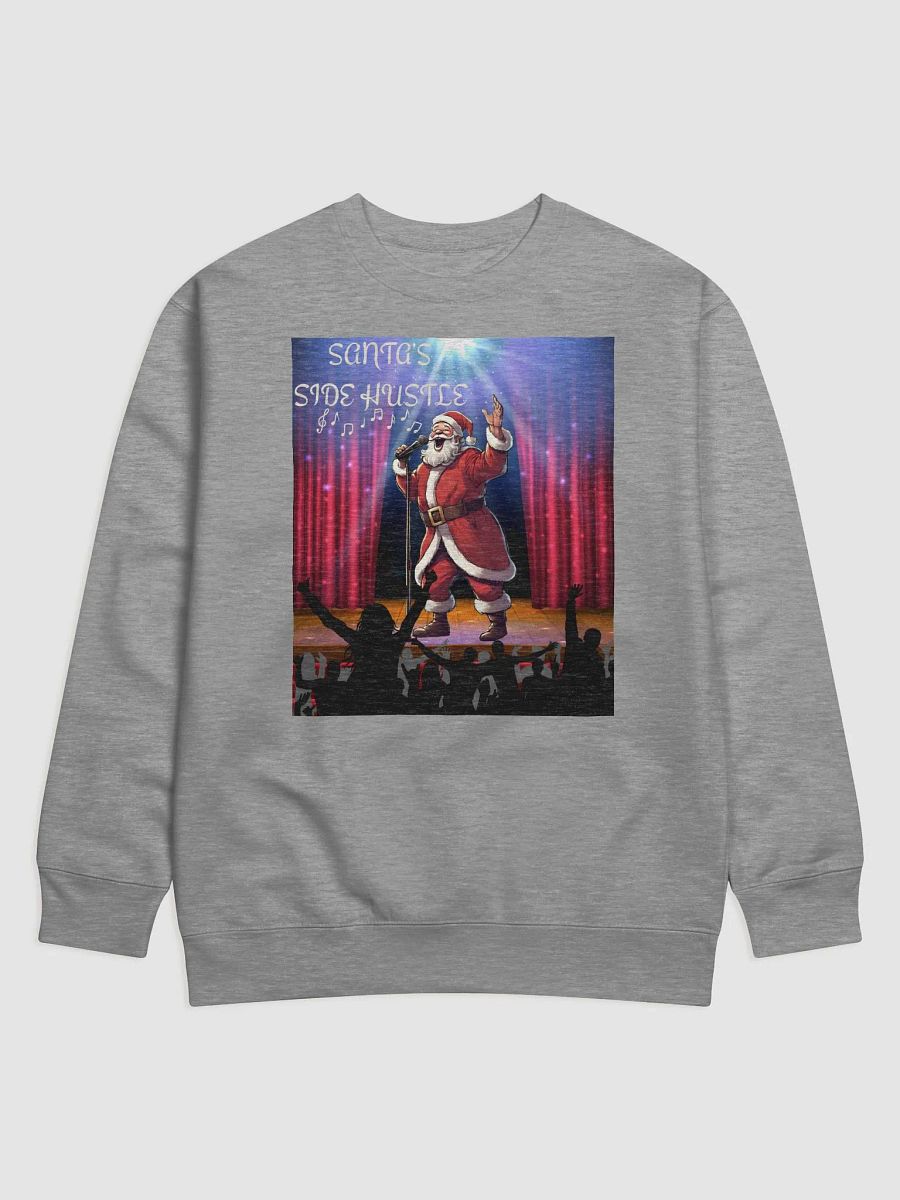 Side Hustle Santa, Karaoke Singing Santa Sweatshirt product image (2)