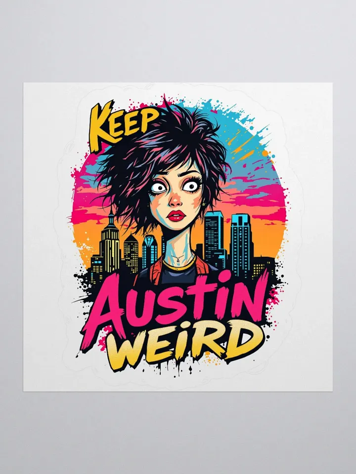 Keep it Weird Austin Skyline Sticker product image (3)