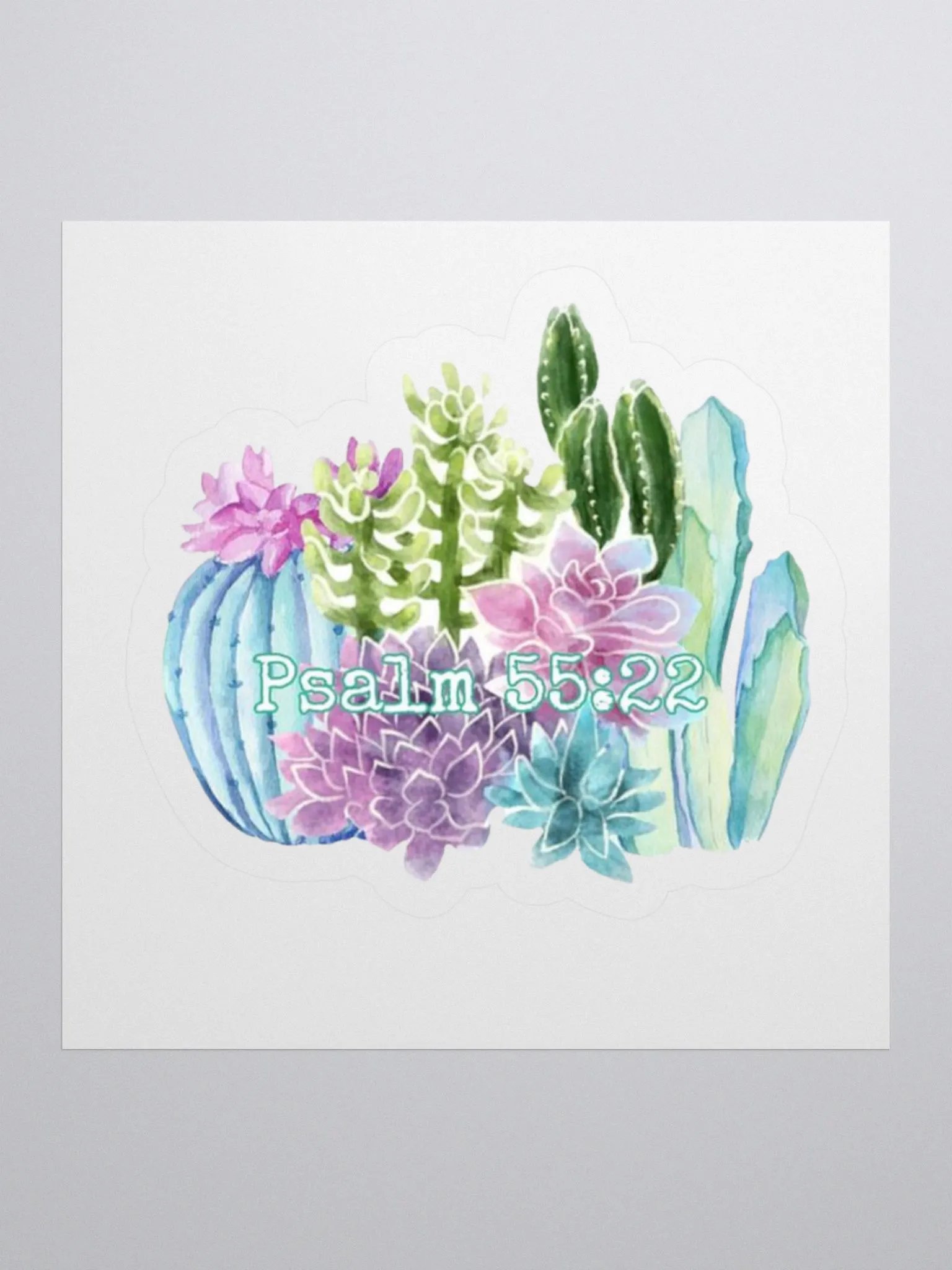 Psalms 55:22 Sticker product image (1)