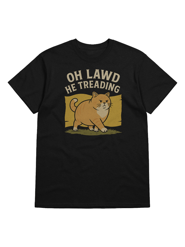 Oh Lawd He Treading Funny Chonky Cat Meme T-Shirt product image (7)
