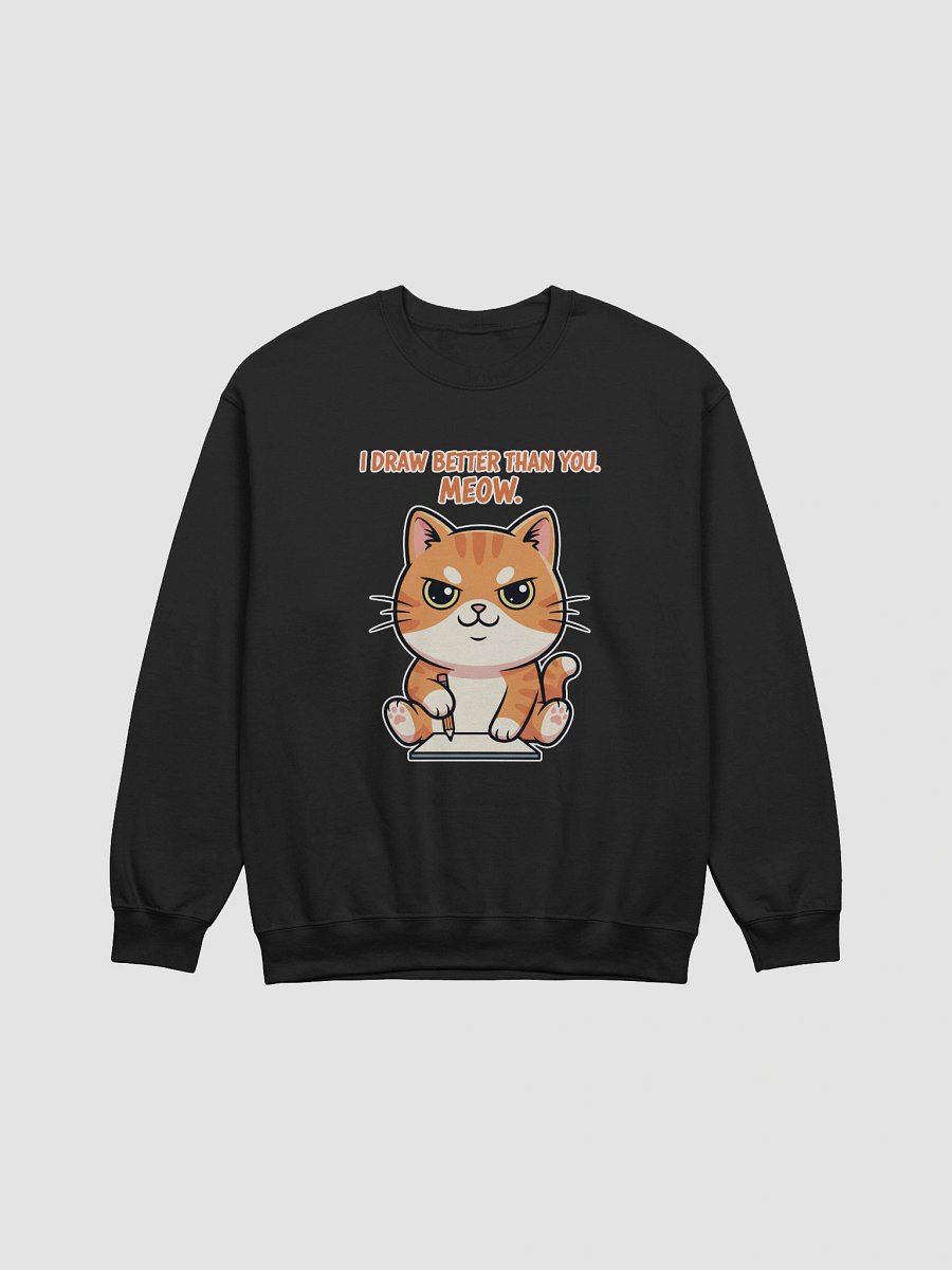 Rebel Sketch Cat Crewneck Sweatshirt product image (1)