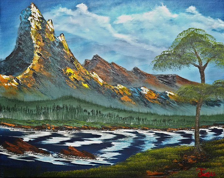 The Iron Mountain (Original) 16x20 Canvas product image (1)