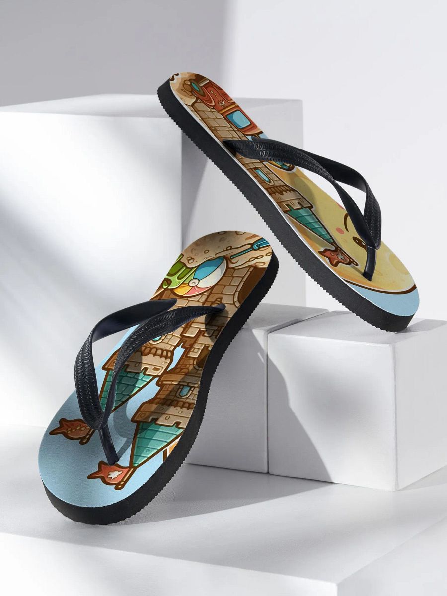 Sand Castle Scene Flip Flops product image (3)