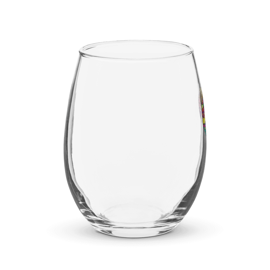 Vibrant Celebration Stemless Wine Glass - Wave at Sunset product image (4)